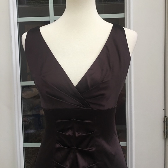 Calvin Klein Satin SL Dress Size 2 - Picture 3 of 8